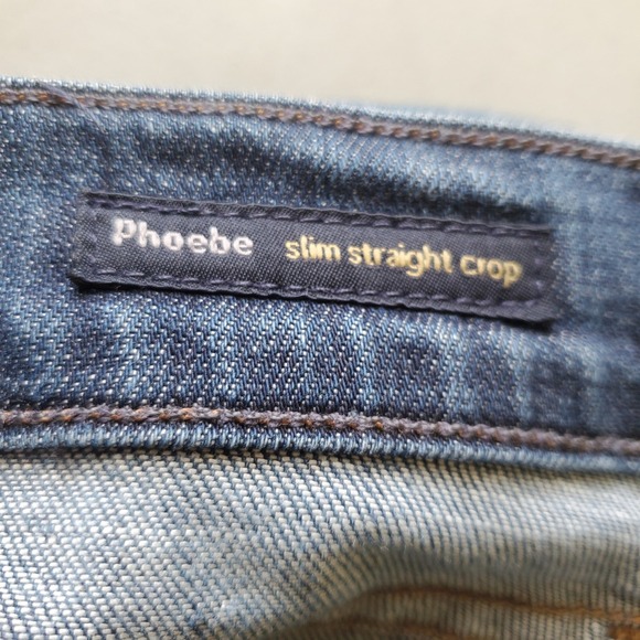 Citizens of Humanity Phoebe Slim Straight Crop Jeans Dark Wash Women's Size 27 - Picture 7 of 16